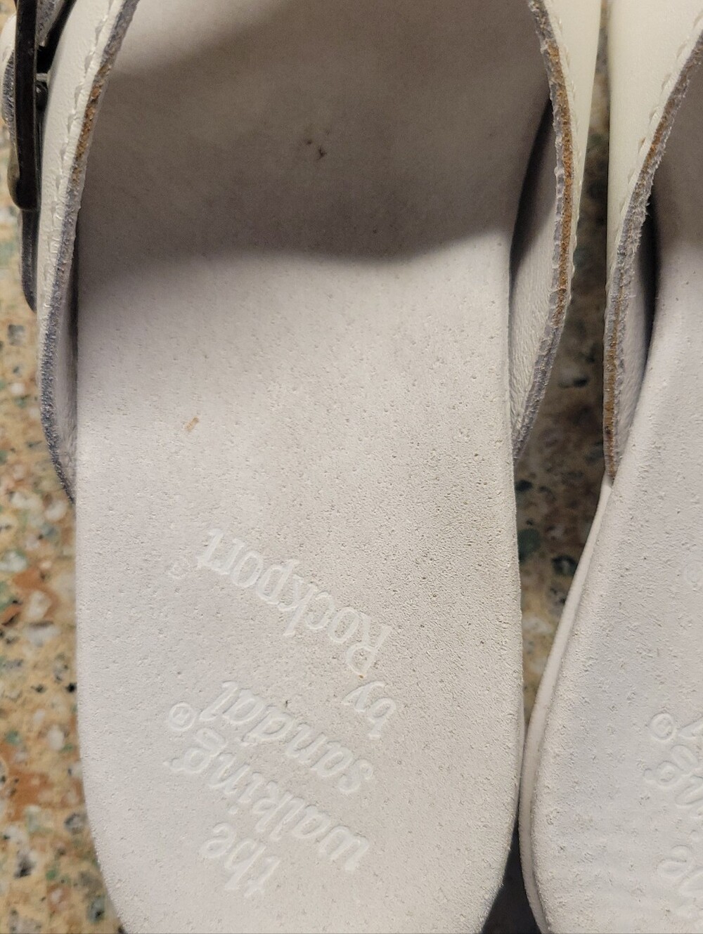 Rockport NEW White Sandsls 6 1/2 M - Picture 3 of 7